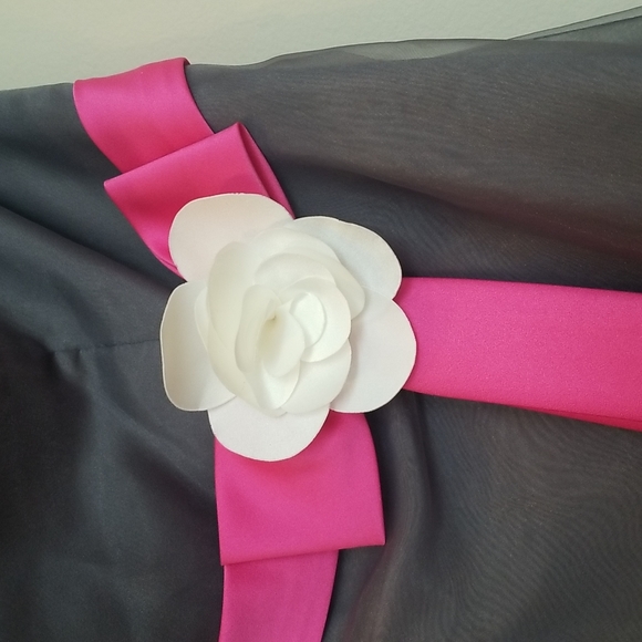 Alfred Angelo Strapless Tea Length Bridesmaid Dress - Picture 3 of 4